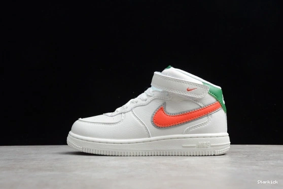 Green Force 1 314193-100 Nike Mid Air Orange Kids 07 White 1028